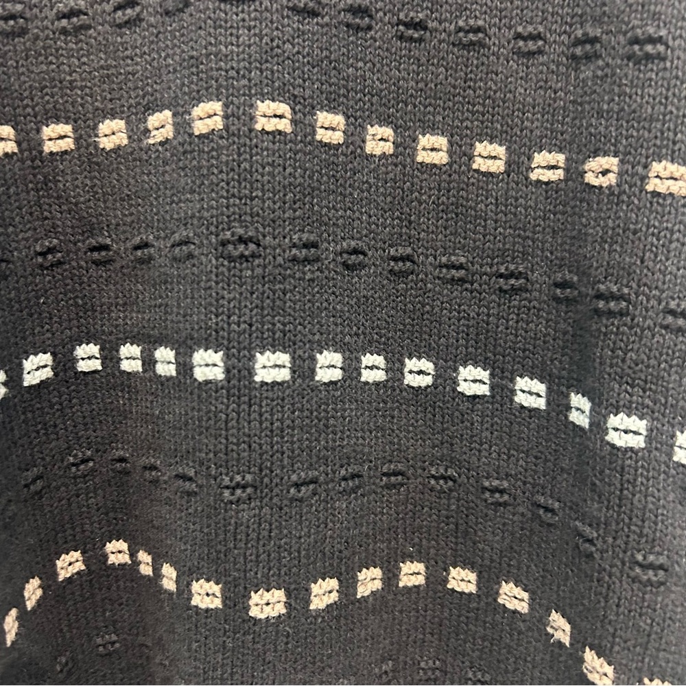 Vintage cotton grandpa sweater M - Picture 4 of 6